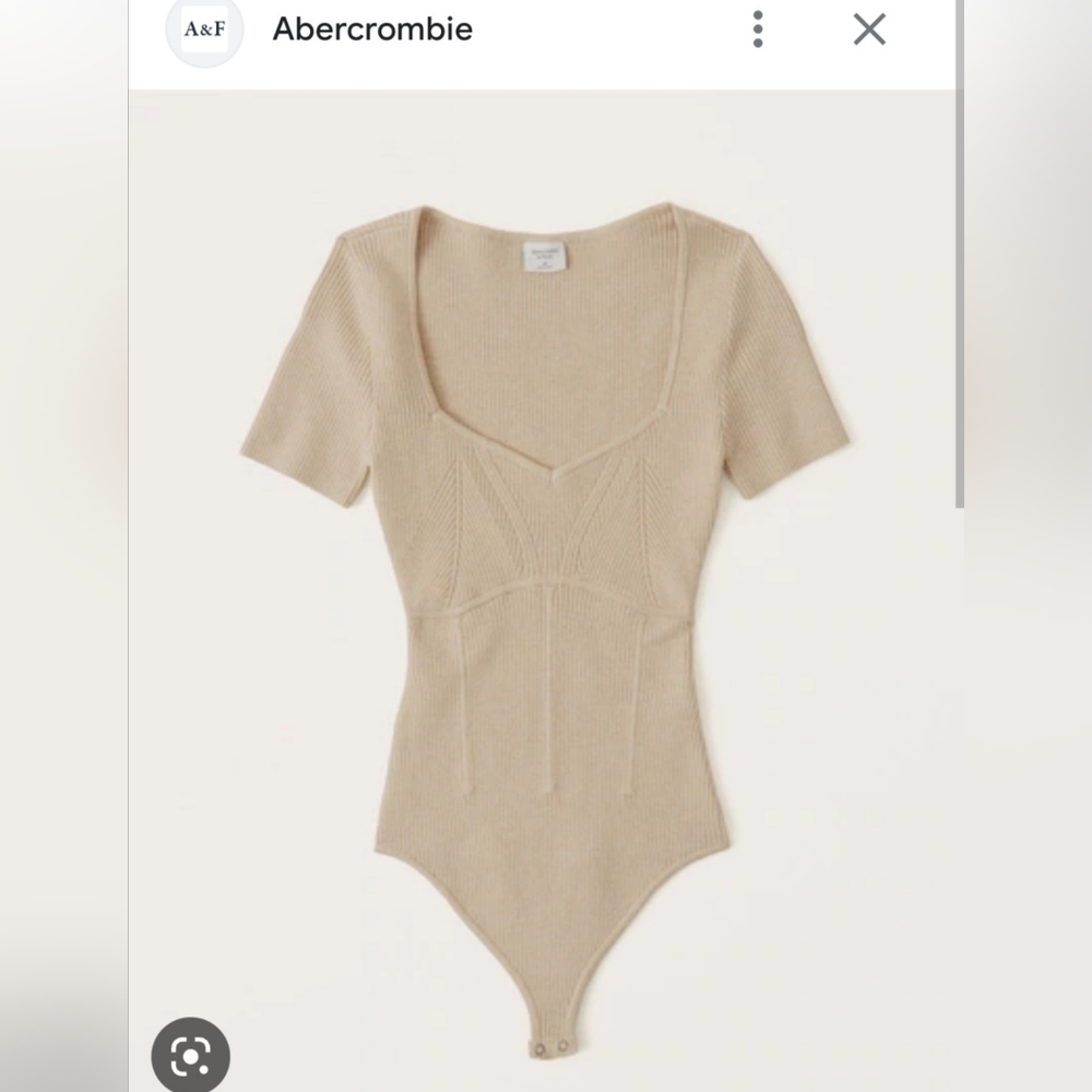 Abercrombie corset inspired bodysuit in black